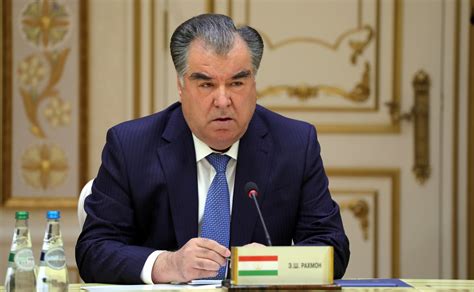 president rahmon of tajikistan